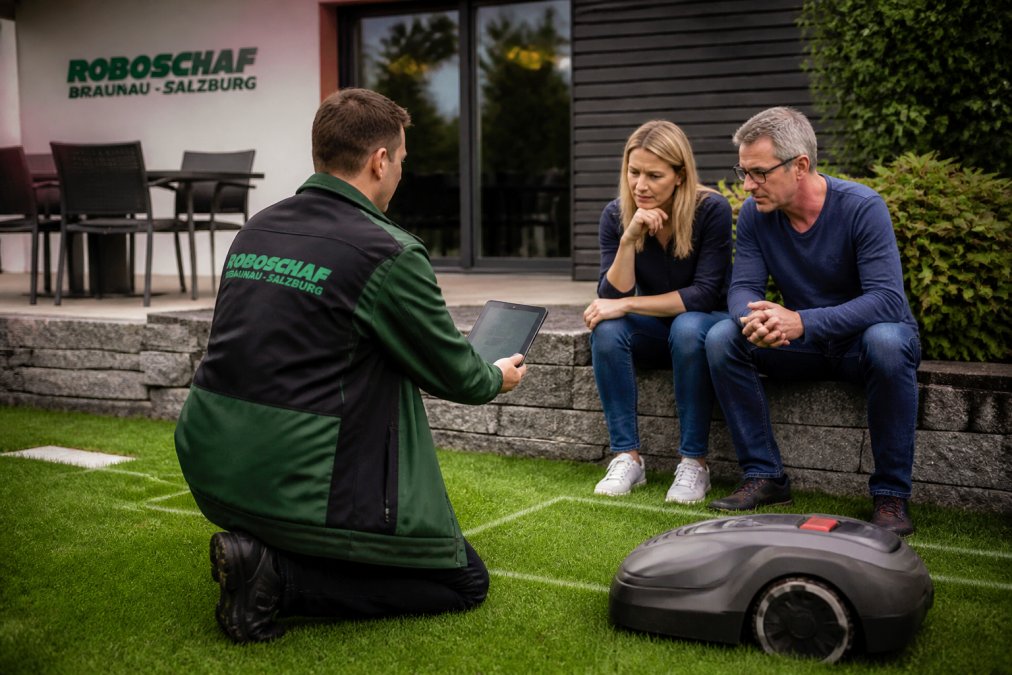 Mähroboter Beratung vor Ort vereinbaren: So geht's