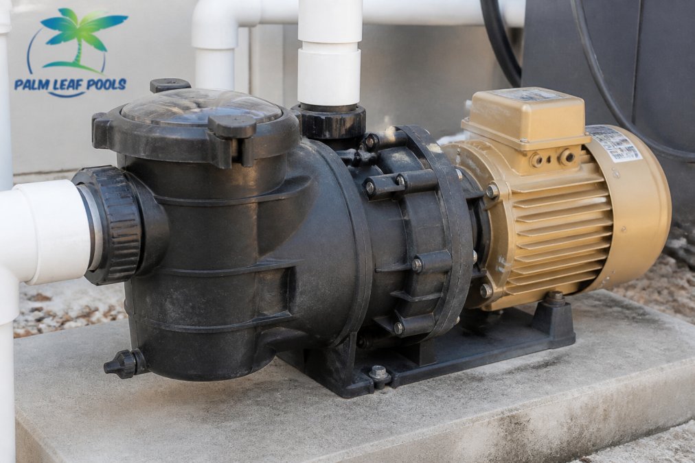 Diagram detailing pool pump components to help maintain pool equipment longevity and ensure peak efficiency.