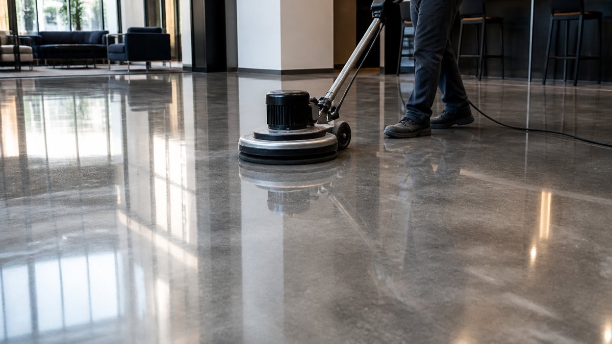 Maintaining Polished Concrete Floors: 2026 Guide