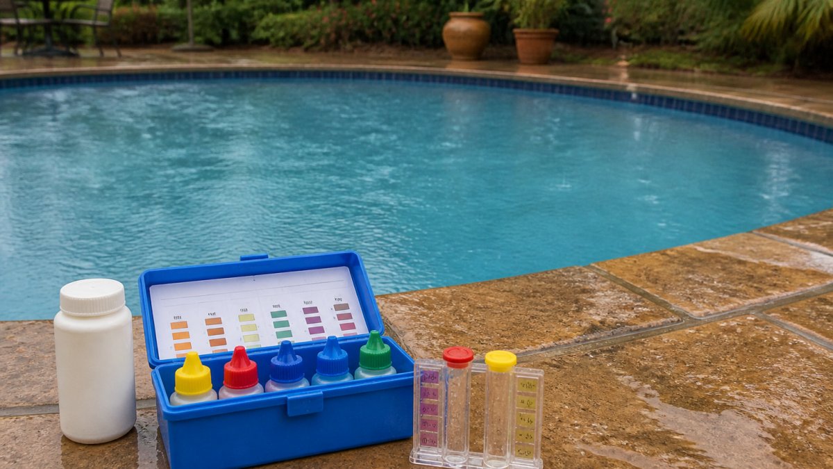 Maintaining Pool Water Chemistry After Heavy Rain
