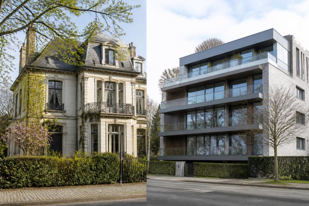 Maison de maître vs appartement moderne à Uccle