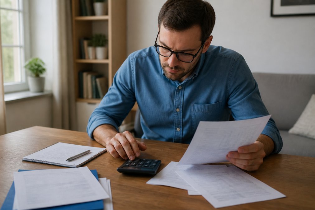 Professional illustration showing Professional for managing cash flow during career transitions