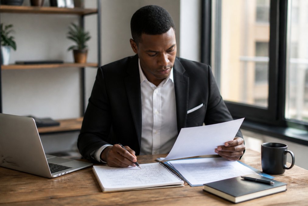 Professional illustration showing Professional for managing debt while investing