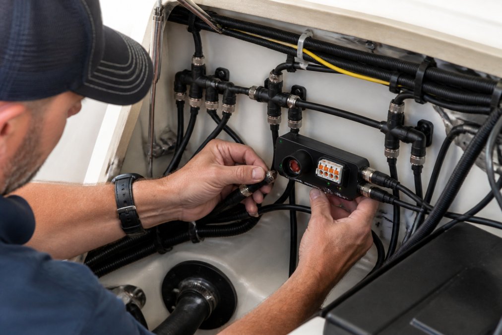 Best practices diagram for marine electronics brand compatibility