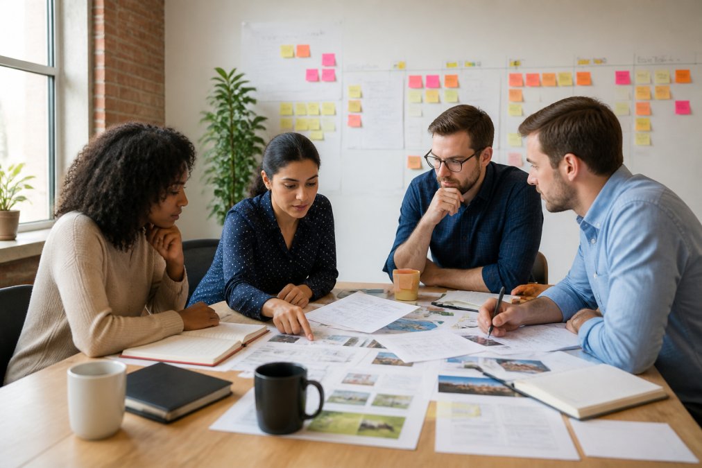 Professional illustration showing agency onboarding