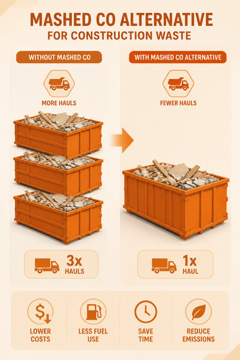 Mashed Co Alternative for Construction Waste