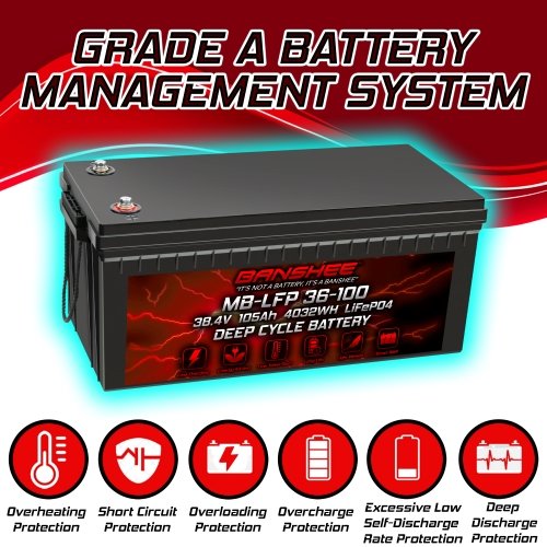 Best 36V 100Ah Lithium Trolling Motor Battery