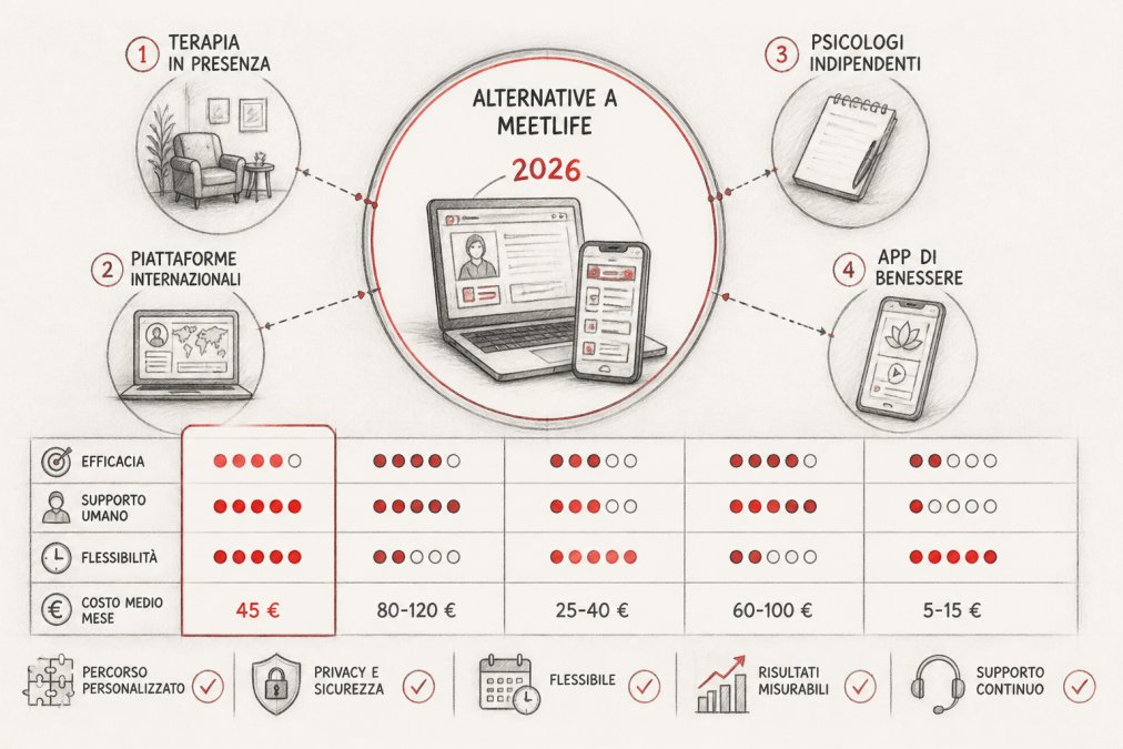 MeetLife Alternative per Supporto Psicologico nel 2026