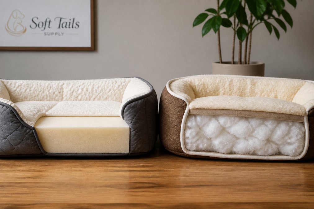 Memory Foam vs Fiber Fill Dog Beds: Which Is Best?