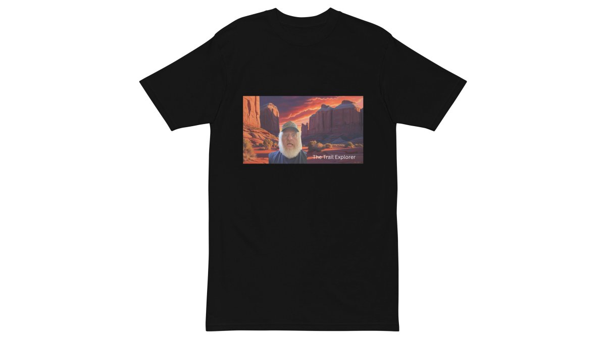 Men’s premium heavyweight tee The Trail Explorer