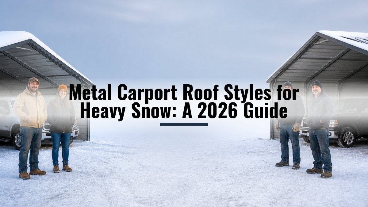 Metal Carport Roof Styles for Heavy Snow: A 2026 Guide