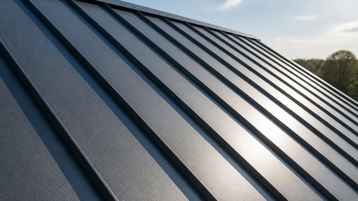 Infographic comparing metal roof vs shingle durability through weather performance data and texture analysis.
