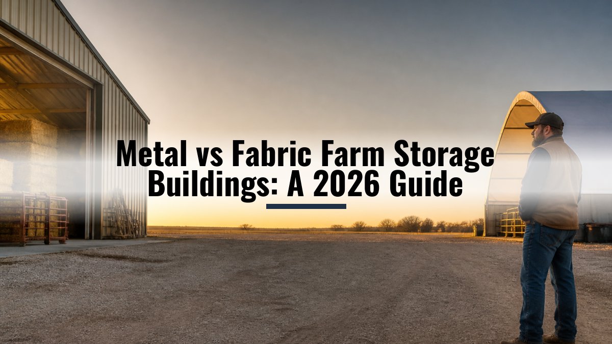 Metal vs Fabric Farm Storage Buildings: A 2026 Guide