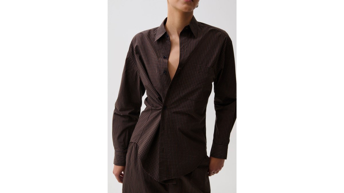 Mila Button Down Wrap Top