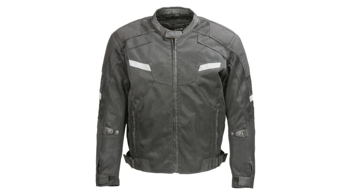 Milwaukee Leather MPM1792 Men's Black CE Armored Textile Motorcycle Jacket- All Season Biker Jacket