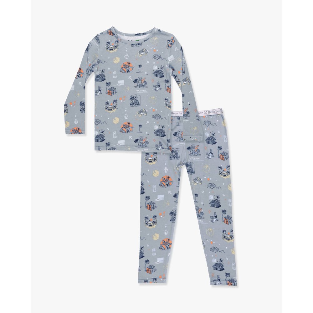 Minecraft: Time to Mine Bamboo Kids Pajamas