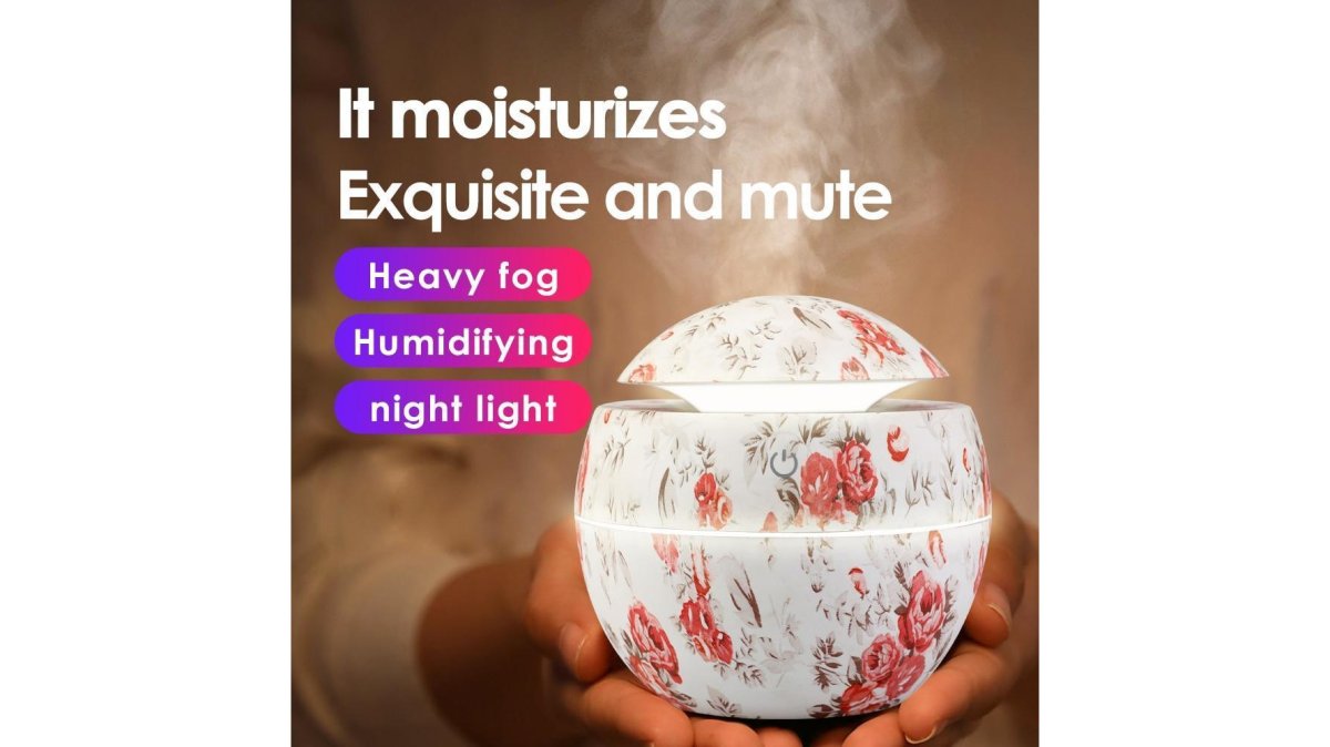 Mini Air Humidifier Ultrasonic USB Aroma Wood Grain LED Night Light Electric Essential Oil Diffuser Aromatherapy Home