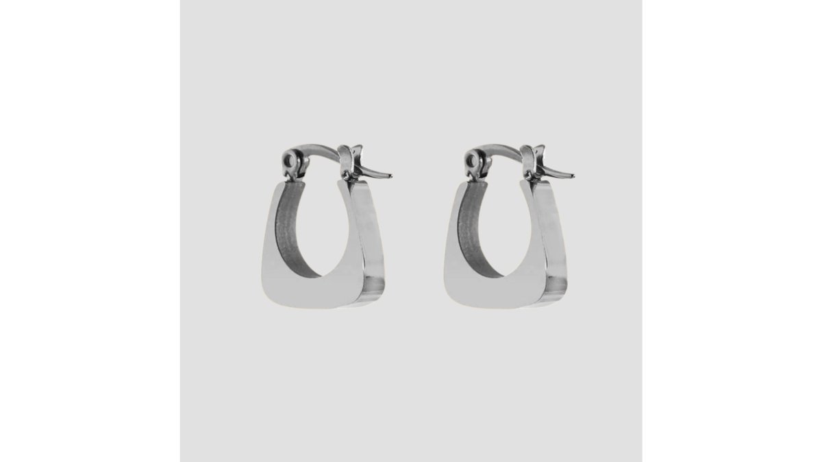 Mini Square Stainless Steel Earrings