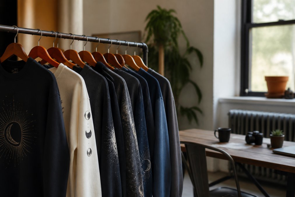 Minimalist Celestial Clothing for Self Expression