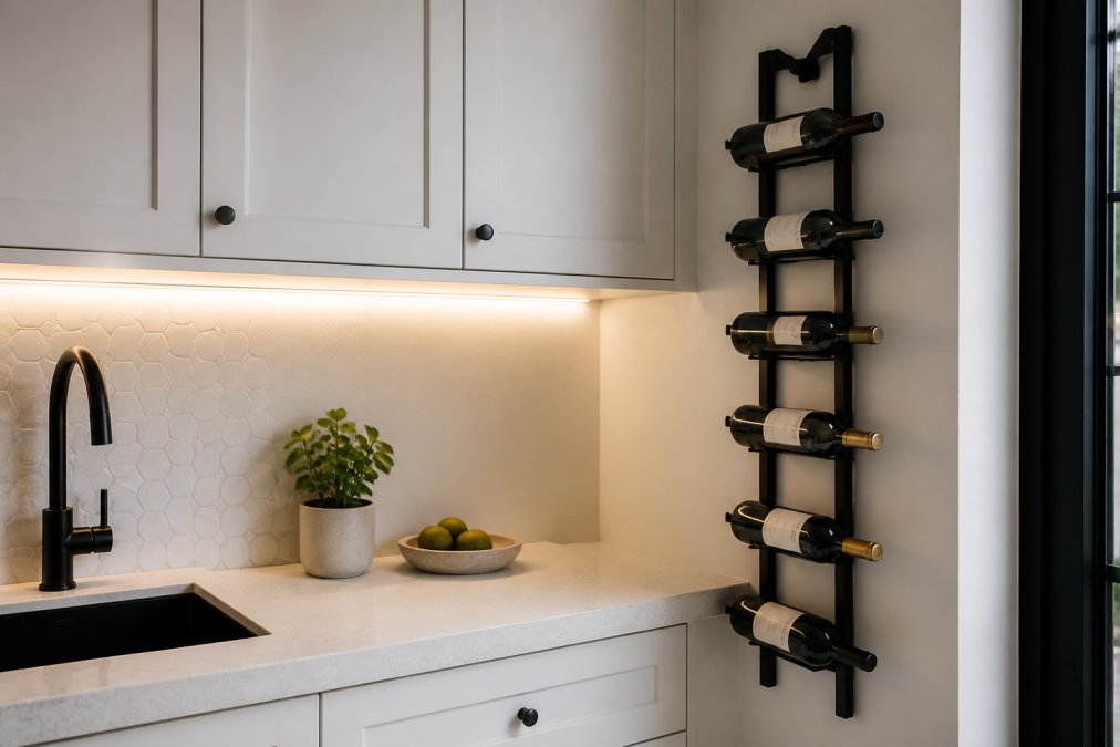 Minimalist Wine Display Ideas for Small Kitchens