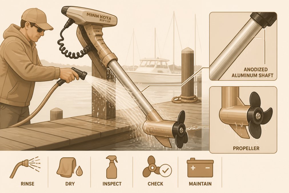 Expert tips illustration for minn kota riptide trolling motor