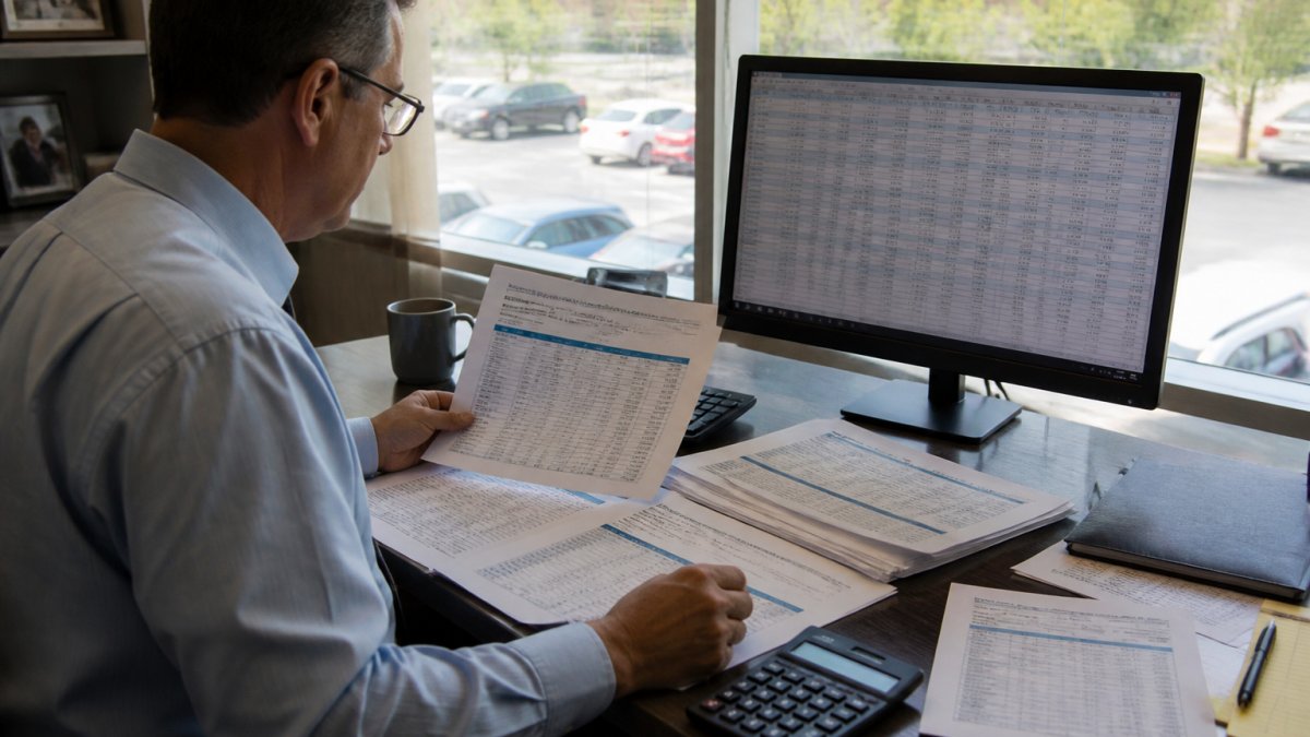 Financial controls framework for mitigating financial risk in multi-location dealer groups using data dashboards