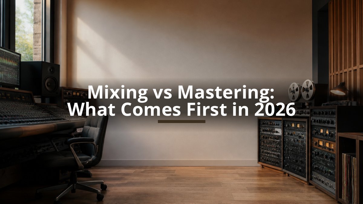 Mixing vs Mastering: What Comes First in 2026