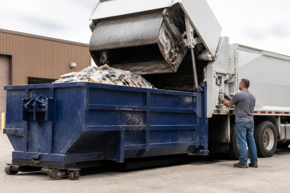 Mobile Dumpster Compaction for Industrial Facilities