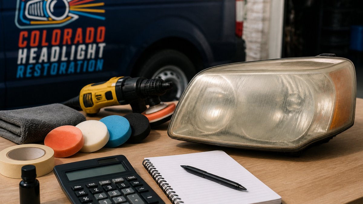 Illustration for Mobile Headlight Restoration Cost: 7 Options