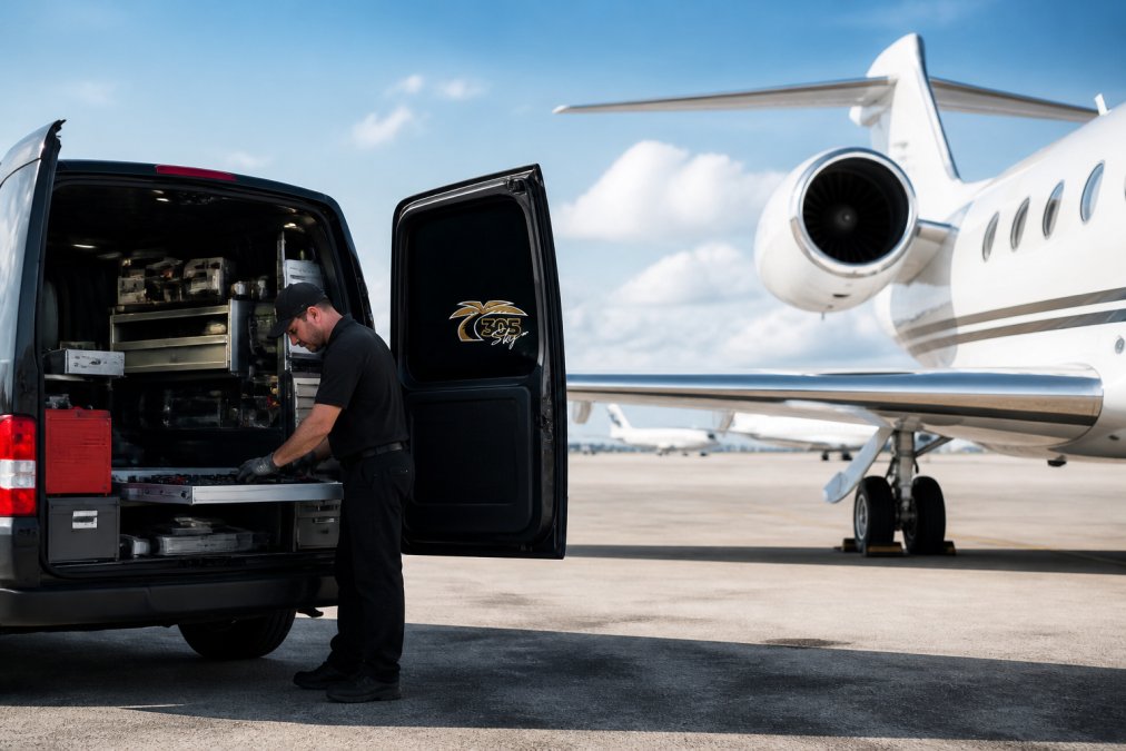Mobile Maintenance Cost Benefit for Private Jets