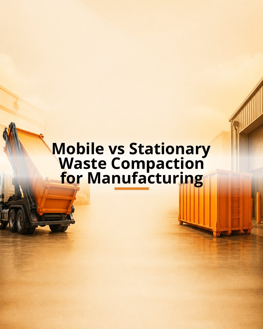 Mobile vs Stationary Waste Compaction for Manufacturing