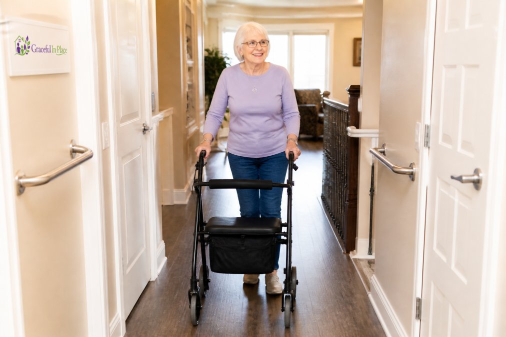 Professional illustration showing Older for mobility aids fixed income