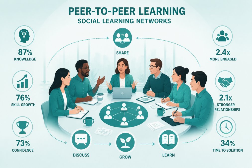 Diverse group of business professionals seated around modern conference table in bright office, engaged in animated discussion and idea-sharing, taking notes and gesturing