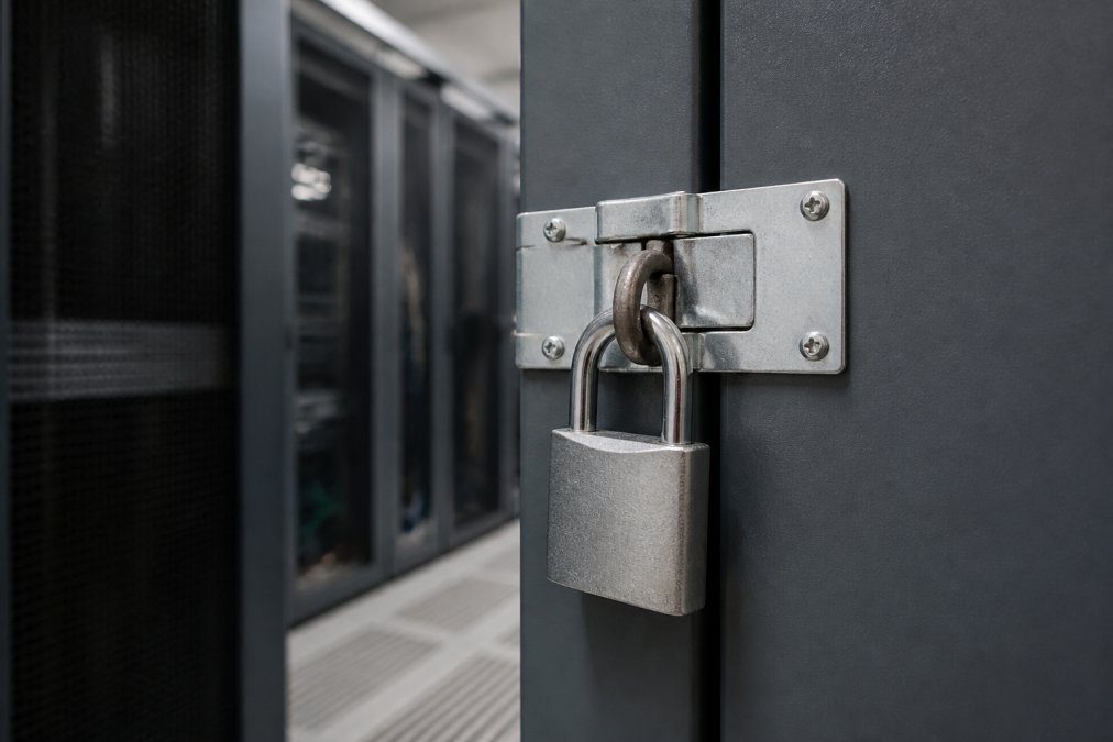 CISO and security operations center team reviewing threat alerts, incident response workflows, and security dashboards on large display monitors in a modern operations center with professional lighting