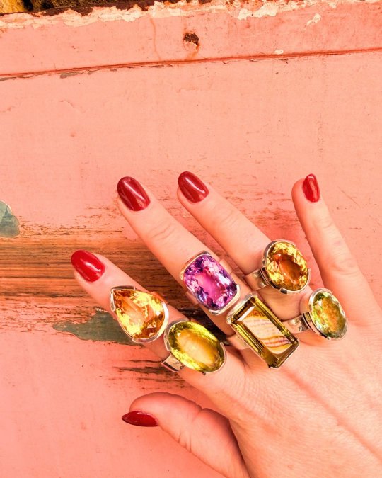 Sterling Silver and gemstone rings