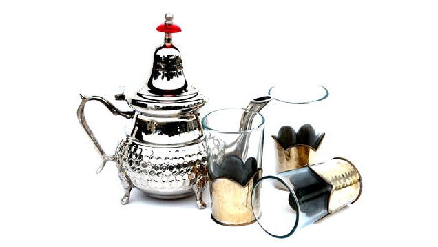 Moroccan silver tea glasses