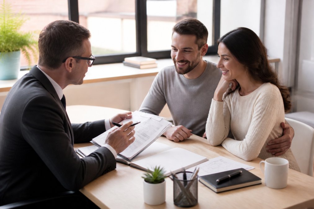 Professional illustration showing Professional for mortgage broker vs direct to bank