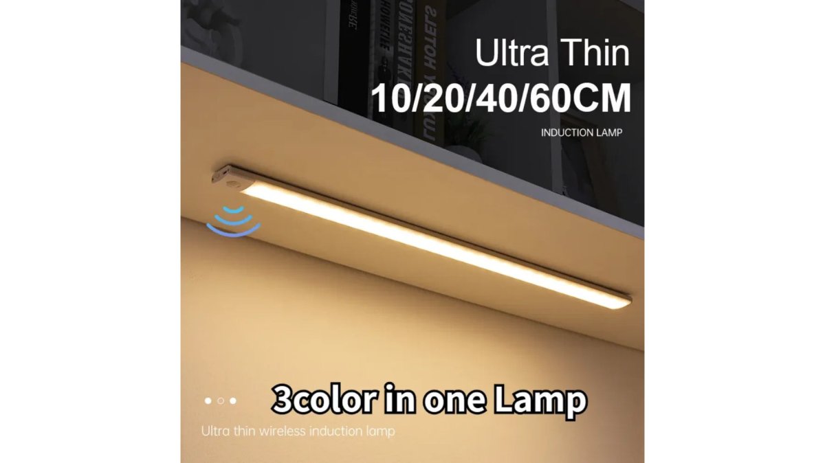 Motion Sensor Night Light – USB Rechargeable Wireless LED Cabinet Light