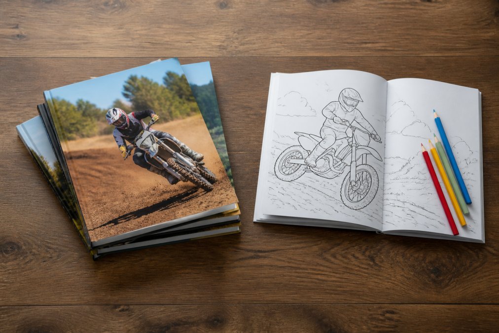 Motocross Books vs Coloring Books for Young Riders