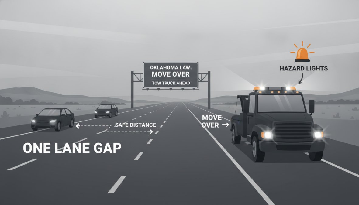 Expert tips illustration for move over law oklahoma