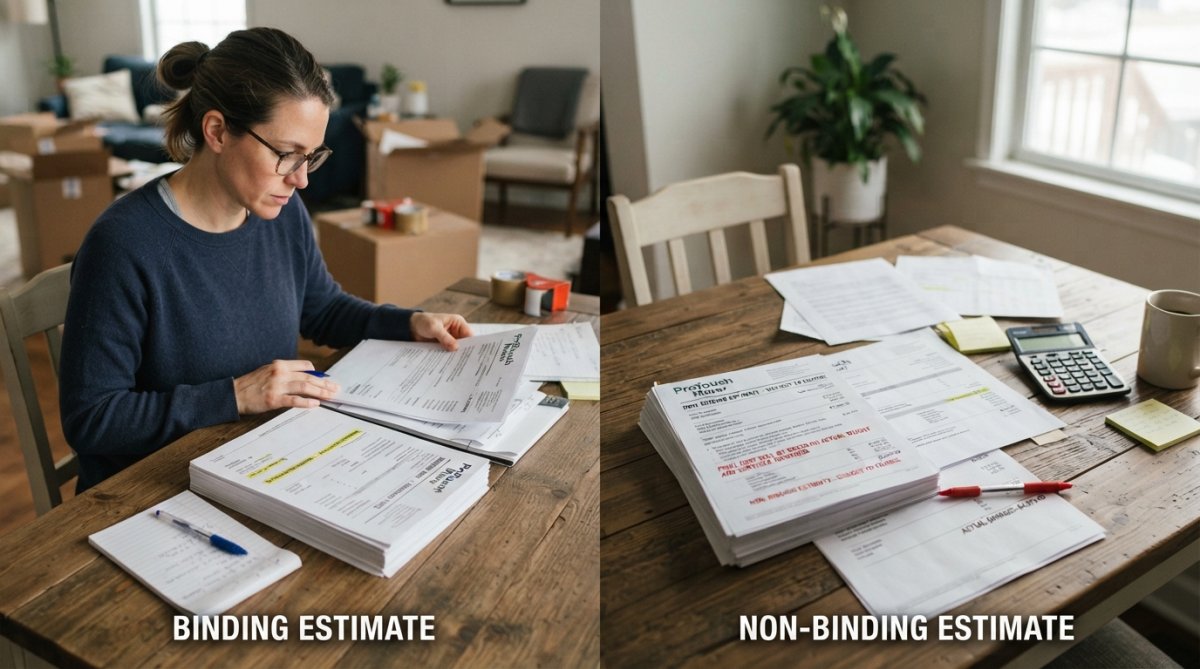 Moving Estimate vs Final Bill: What You Need to Know 1 Side-by-side comparison of moving estimate vs final bill