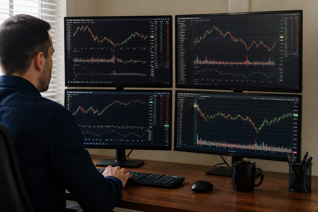 Visual comparison chart showing trader and desk and reviewing concepts for MT5 subscription options
