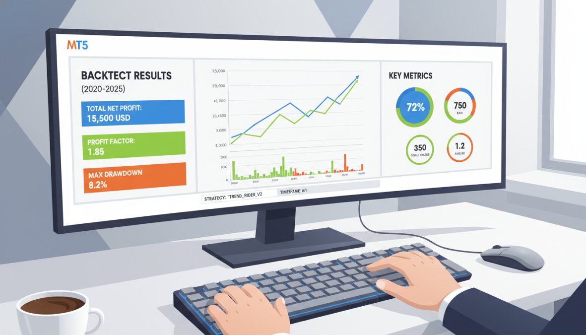 A stressed trader sitting at a multi-monitor trading desk late at night, hands pressed against his temples, with candlestick charts glowing on the screens in a dark room, conveying the psychological pressure of real-time manual decision-making