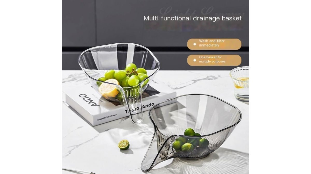 Multifunctional Draining Basket and Bowl for Kitchen