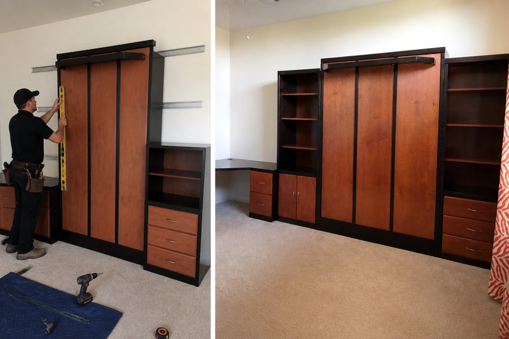 Side-by-side comparison of Professional for murphy bed installation cost