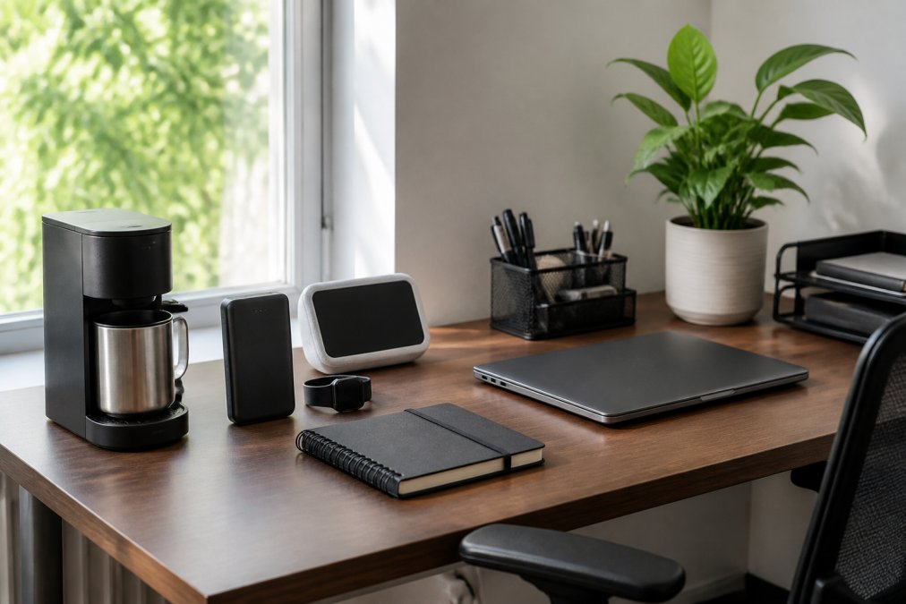 Professional illustration showing Professional for must-have gadgets for busy people