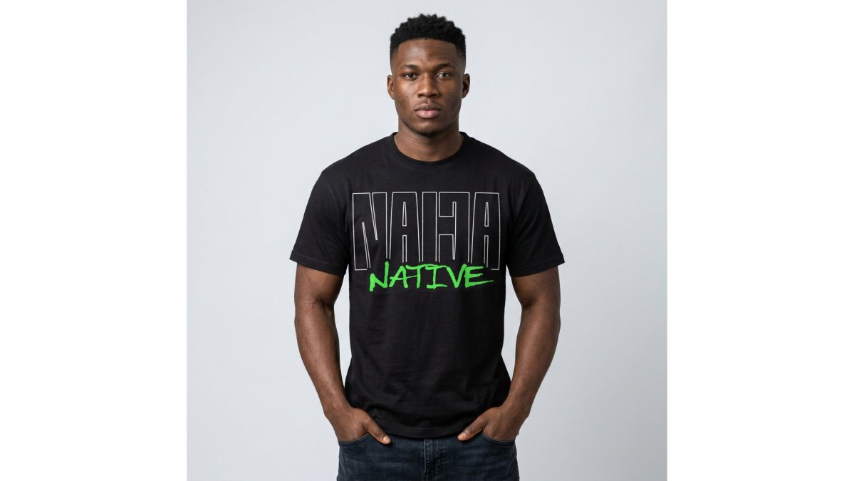 Naija Native Graphic T-Shirt — Green Drip Streetwear Tee