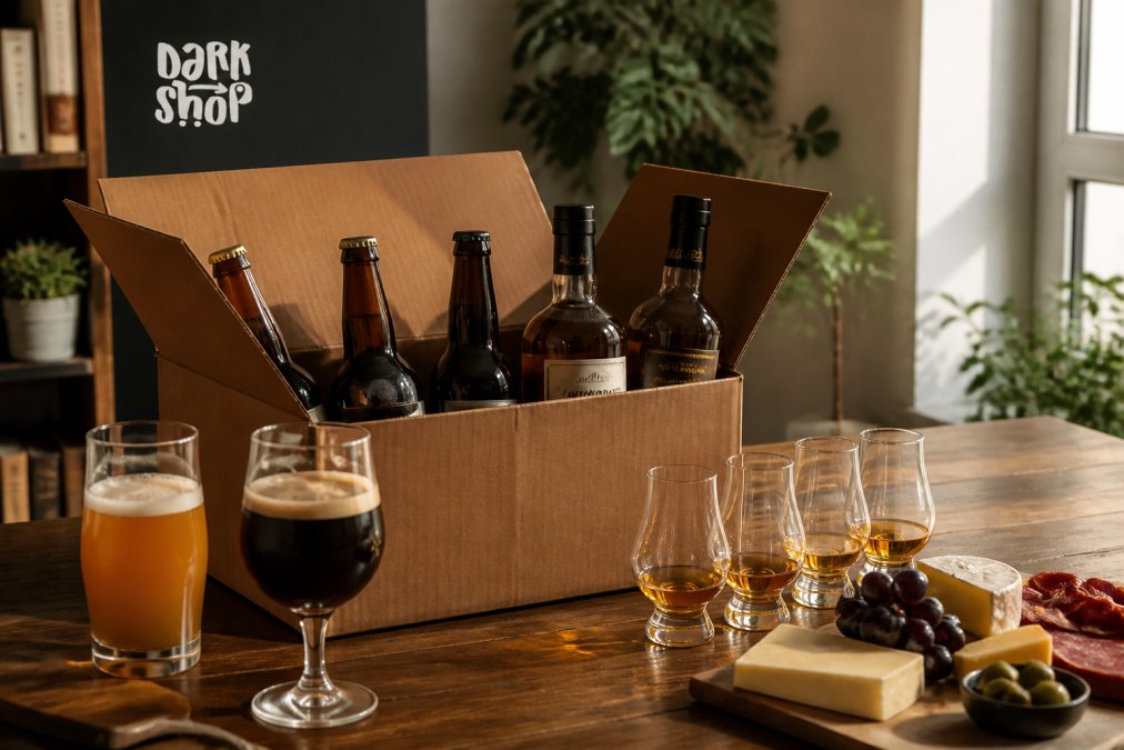 Degustacja piw rzemieślniczych i whisky przy desce serów jako alternatywy dla megaalkohole w domowym zaciszu