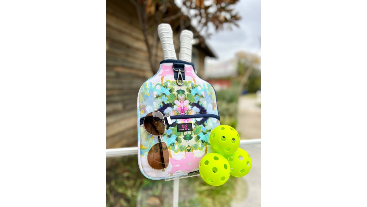 Nantucket Bloom Pickleball Paddle Cover | Laura Park
