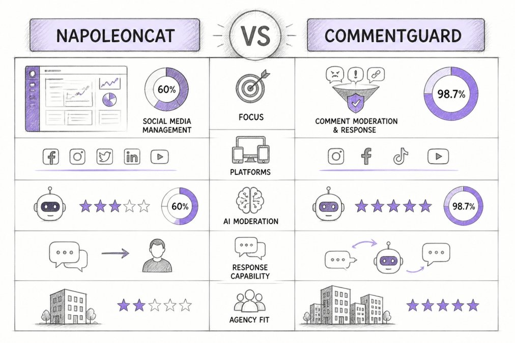 NapoleonCat vs CommentGuard for Agencies